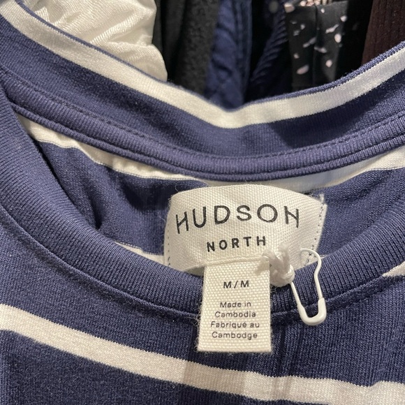 Hudson sleeveless striped dress with waist tie size M - Picture 3 of 6